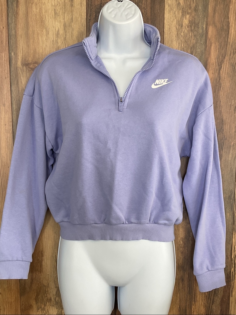 Nike Lavender Half-Zip Pullover Sweatshirt Youth L 373B